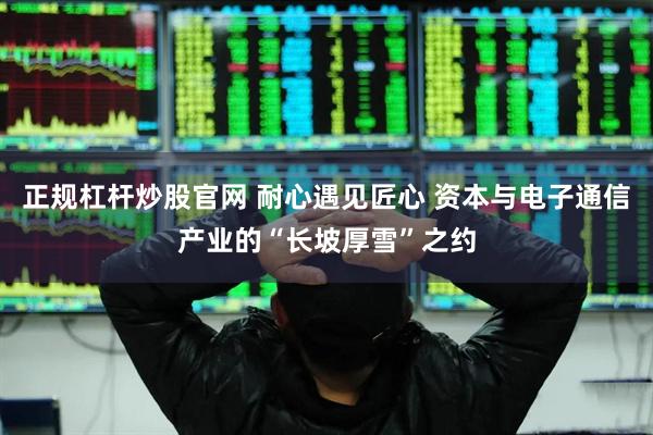 正规杠杆炒股官网 耐心遇见匠心 资本与电子通信产业的“长坡厚雪”之约