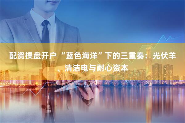 配资操盘开户 “蓝色海洋”下的三重奏：光伏羊、清洁电与耐心资本